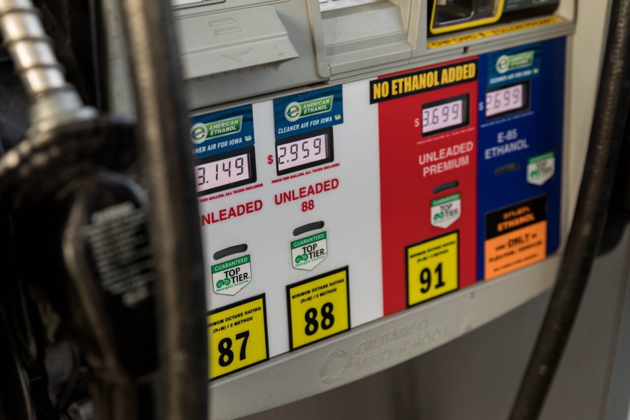 Iowa ethanol gas pump