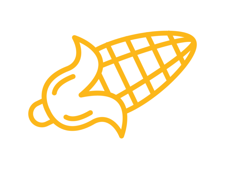 Illustration of corn on the cob